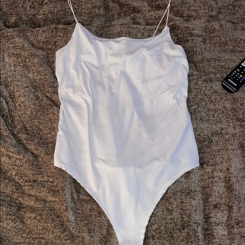 Gaze white body suit